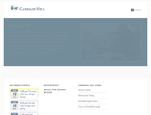 Tablet Screenshot of carriagehillcircle.com